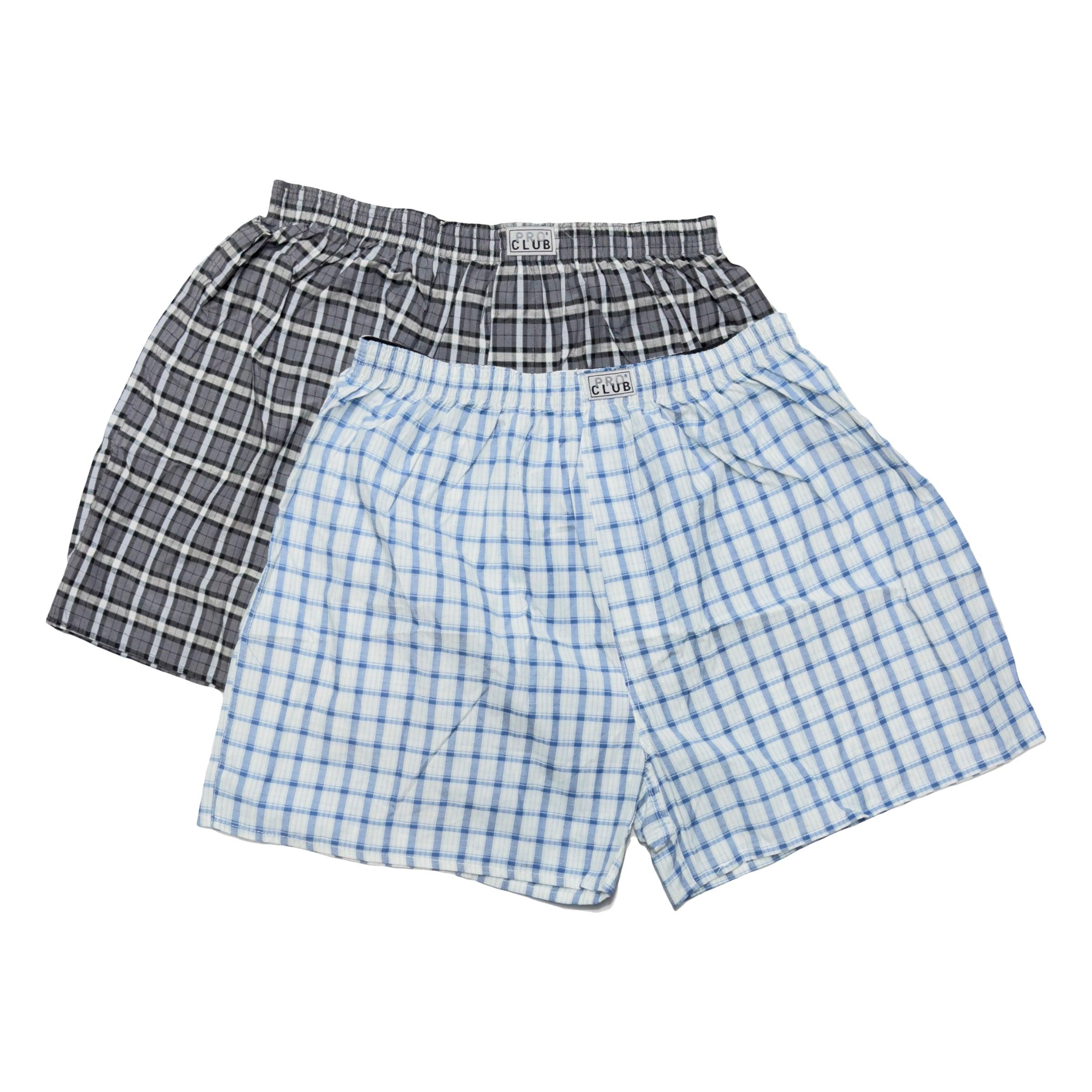 Pro Club Men's 2-Pack Classic Woven Boxers (Mix Colors) - AI Fashion Mart