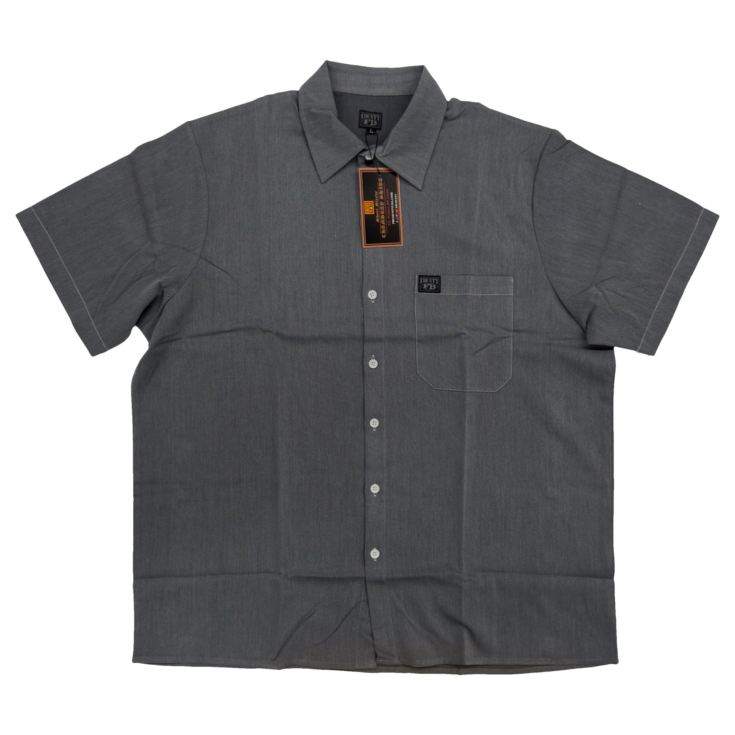 FB County Short Sleeve Chambray Shirt - AI Fashion Mart