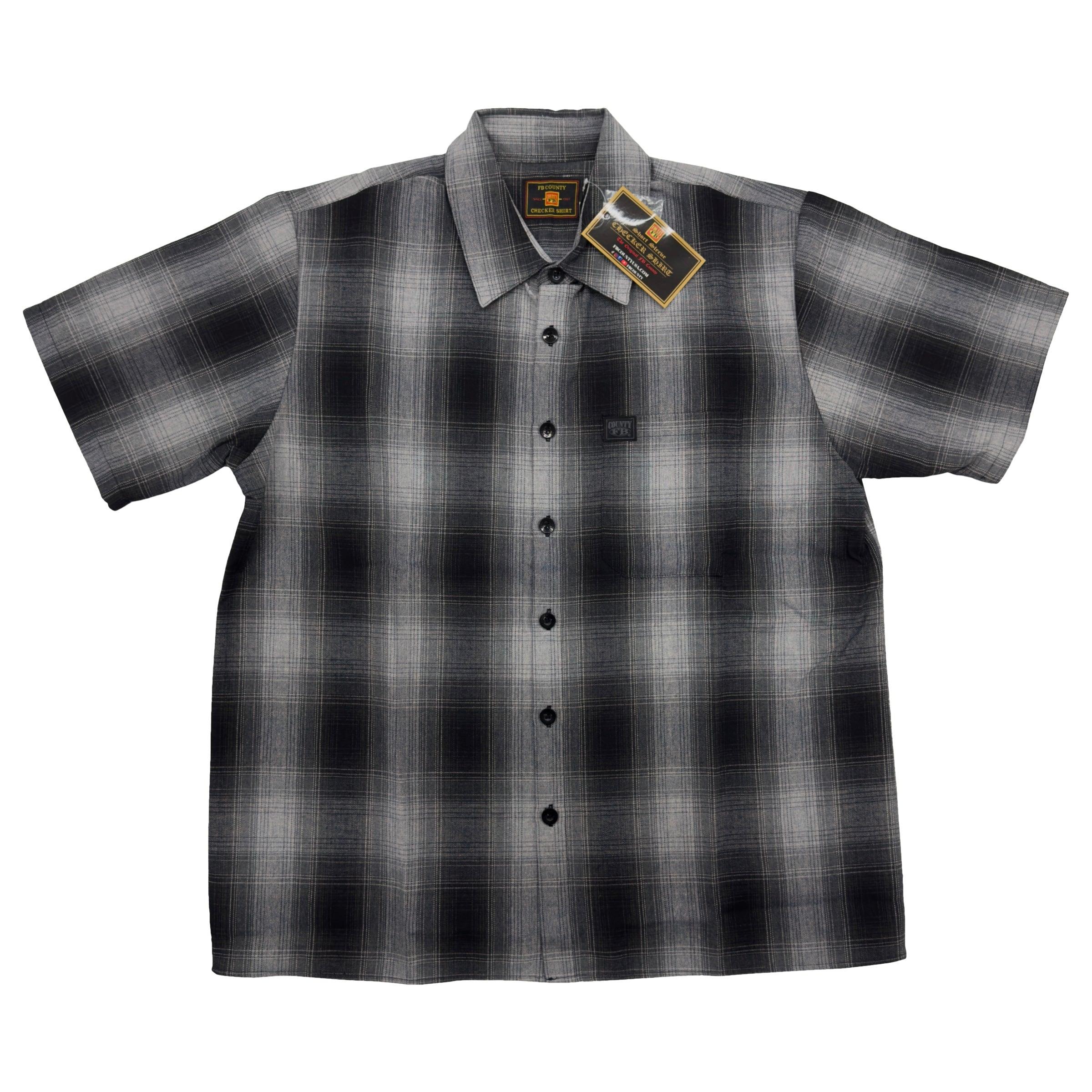 FB County Short Sleeve Checker Flannel Shirt - AI Fashion Mart