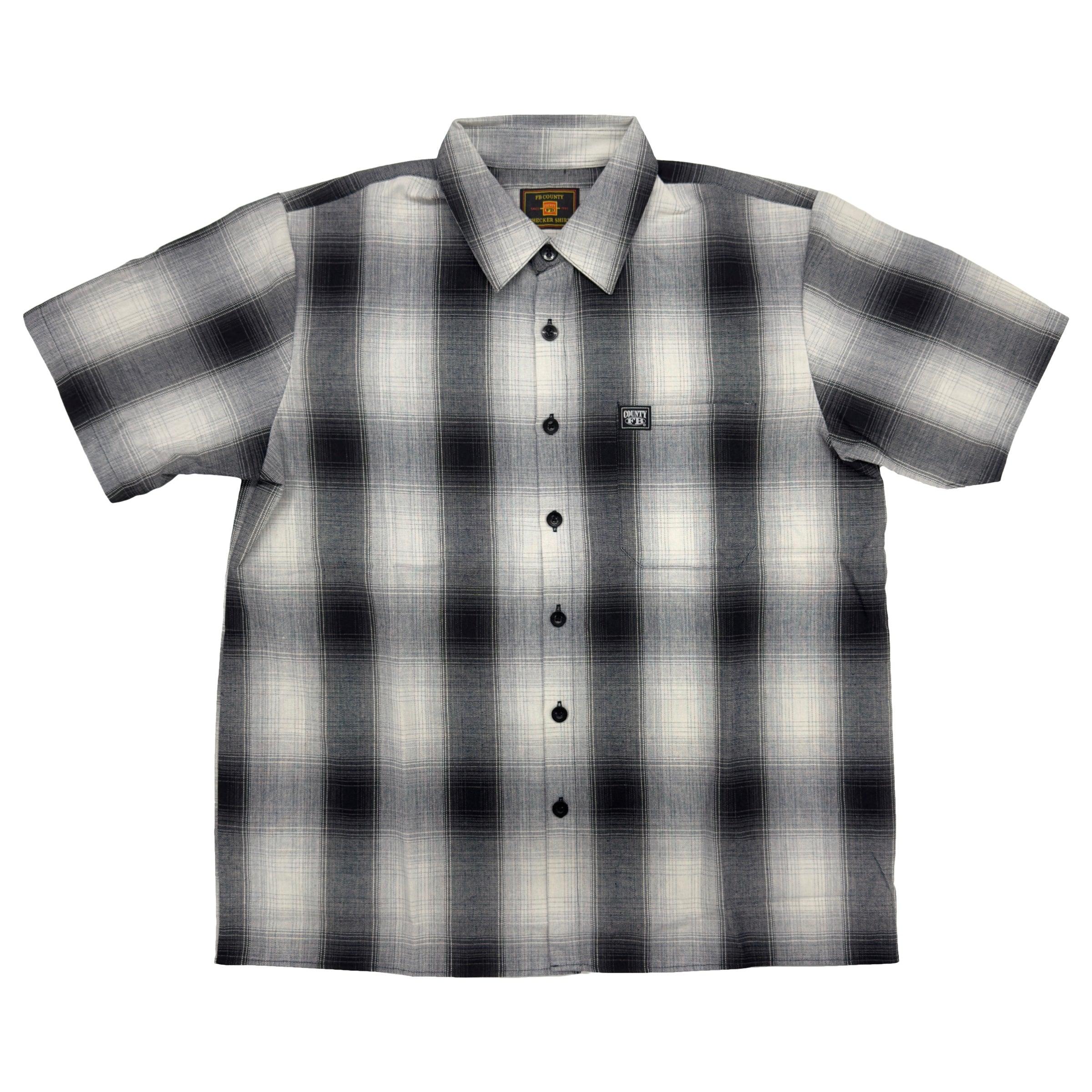 FB County Short Sleeve Checker Flannel Shirt - AI Fashion Mart