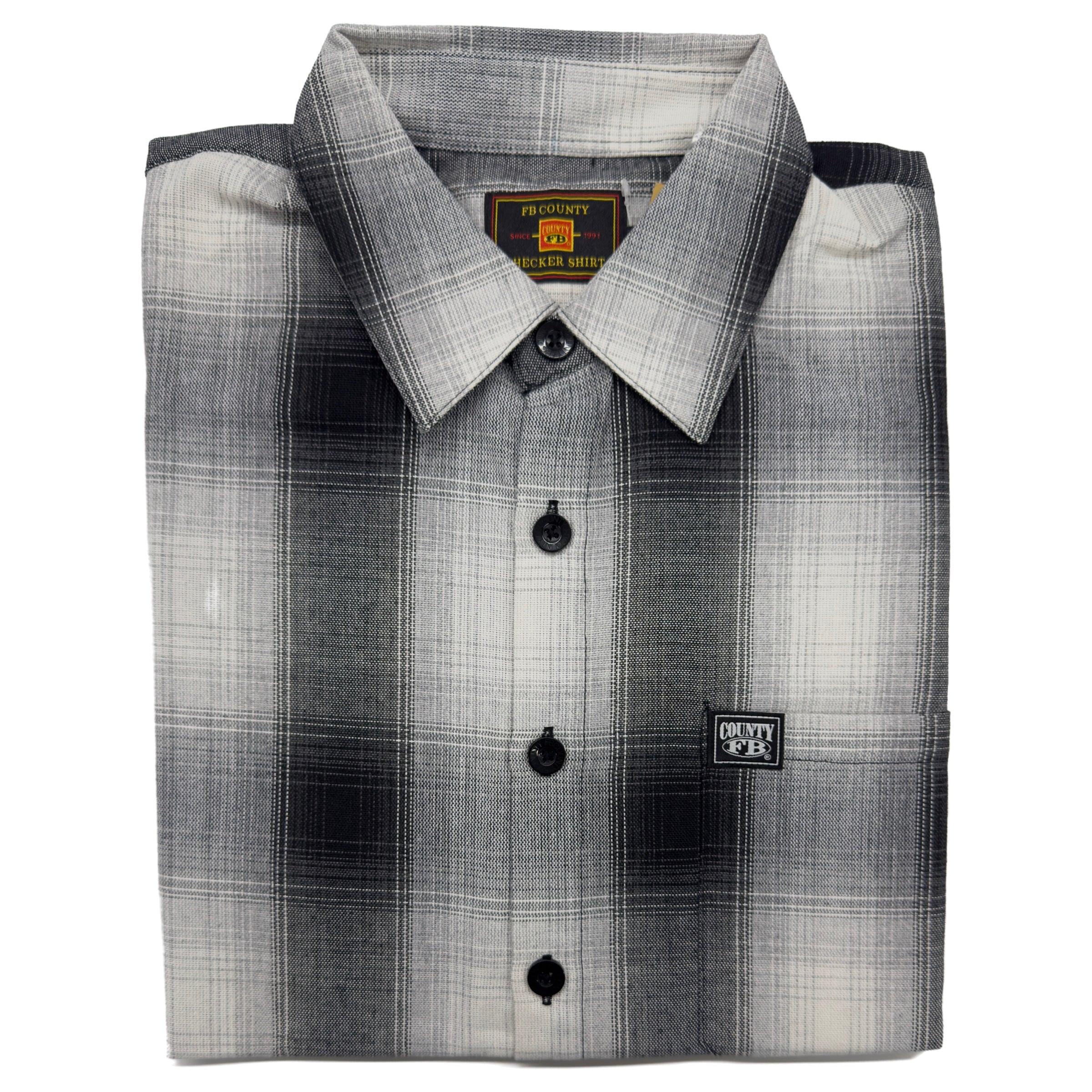 FB County Short Sleeve Checker Flannel Shirt - AI Fashion Mart