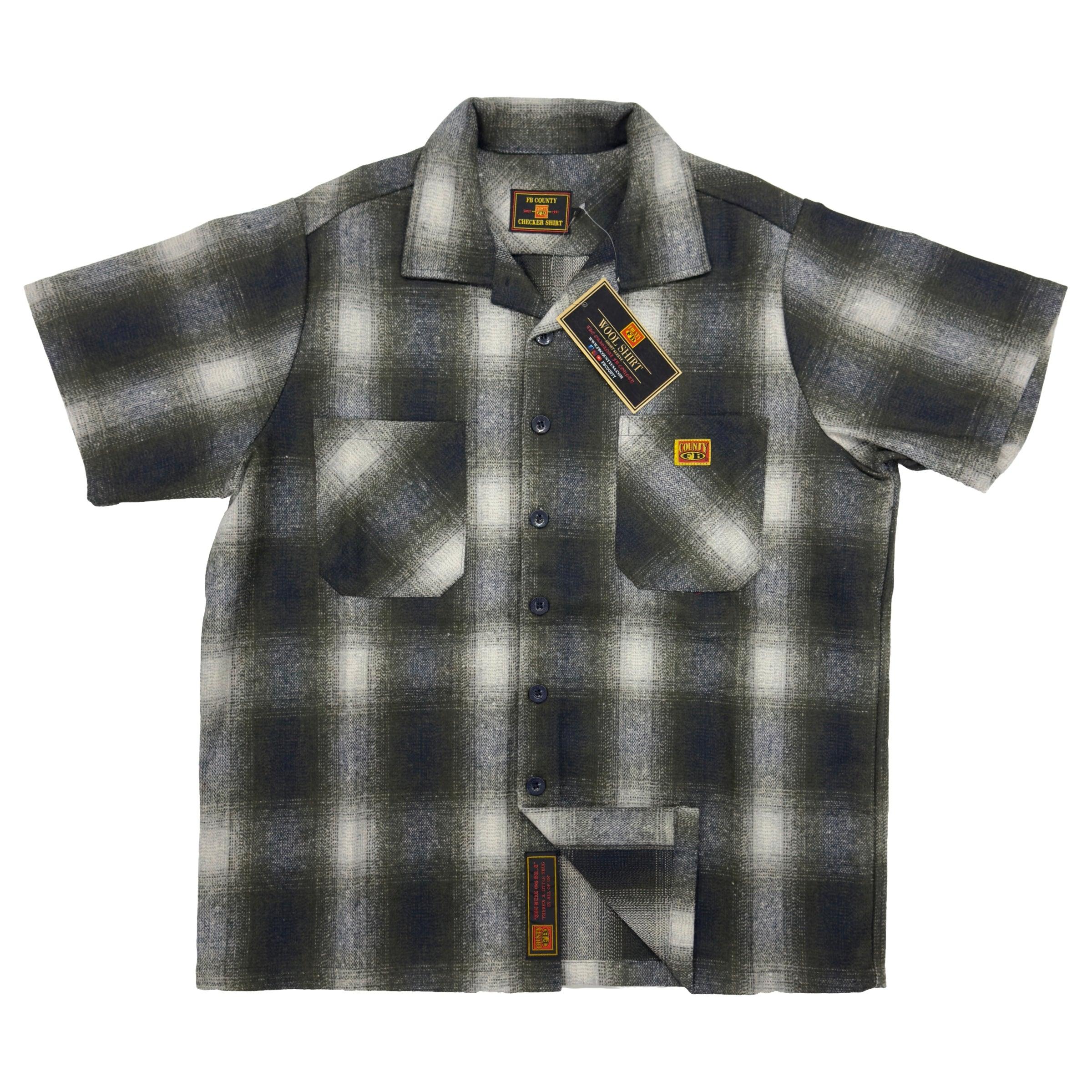 FB County Short Sleeve Wool Shirt - AI Fashion Mart