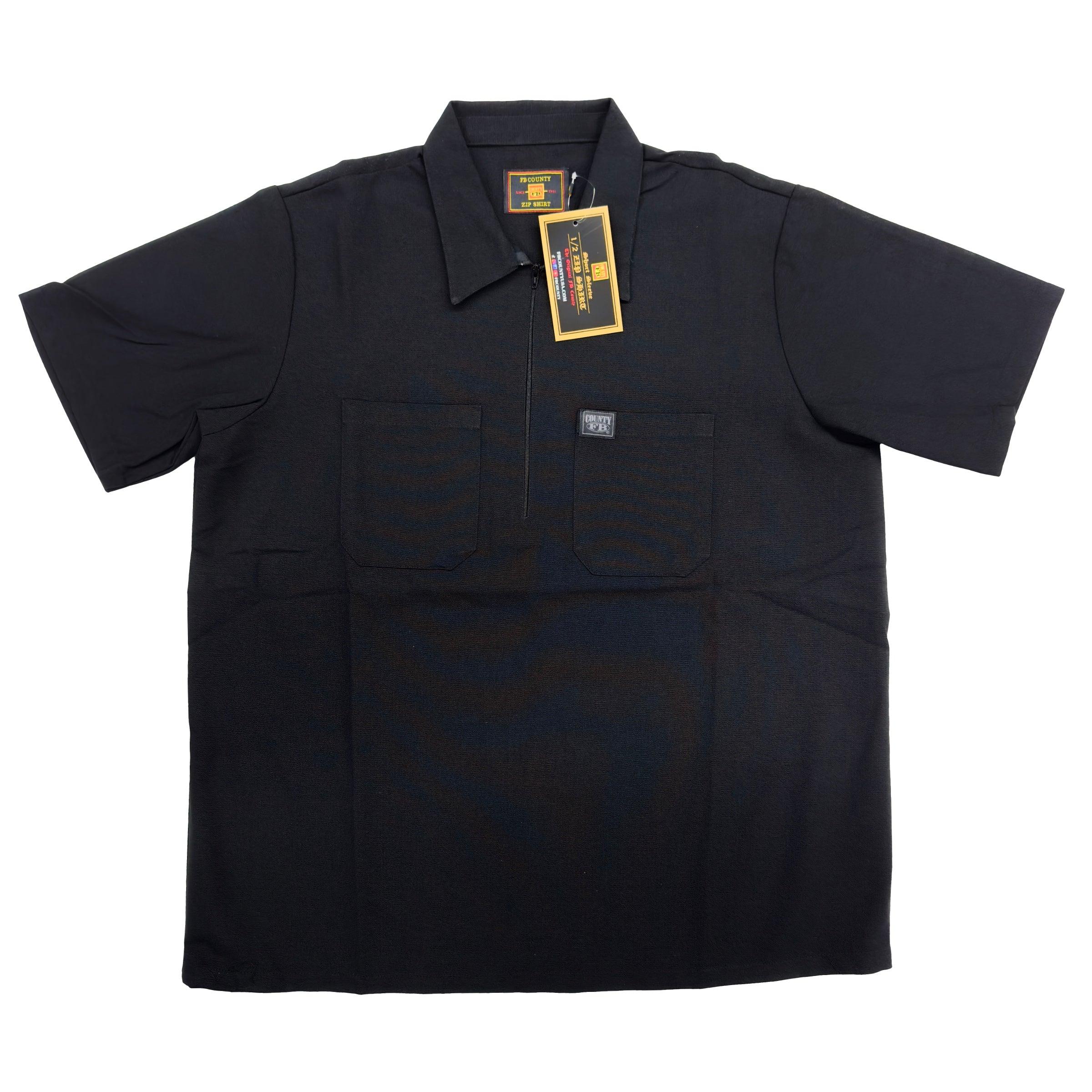 FB County Short Sleeve Zip Shirt - AI Fashion Mart