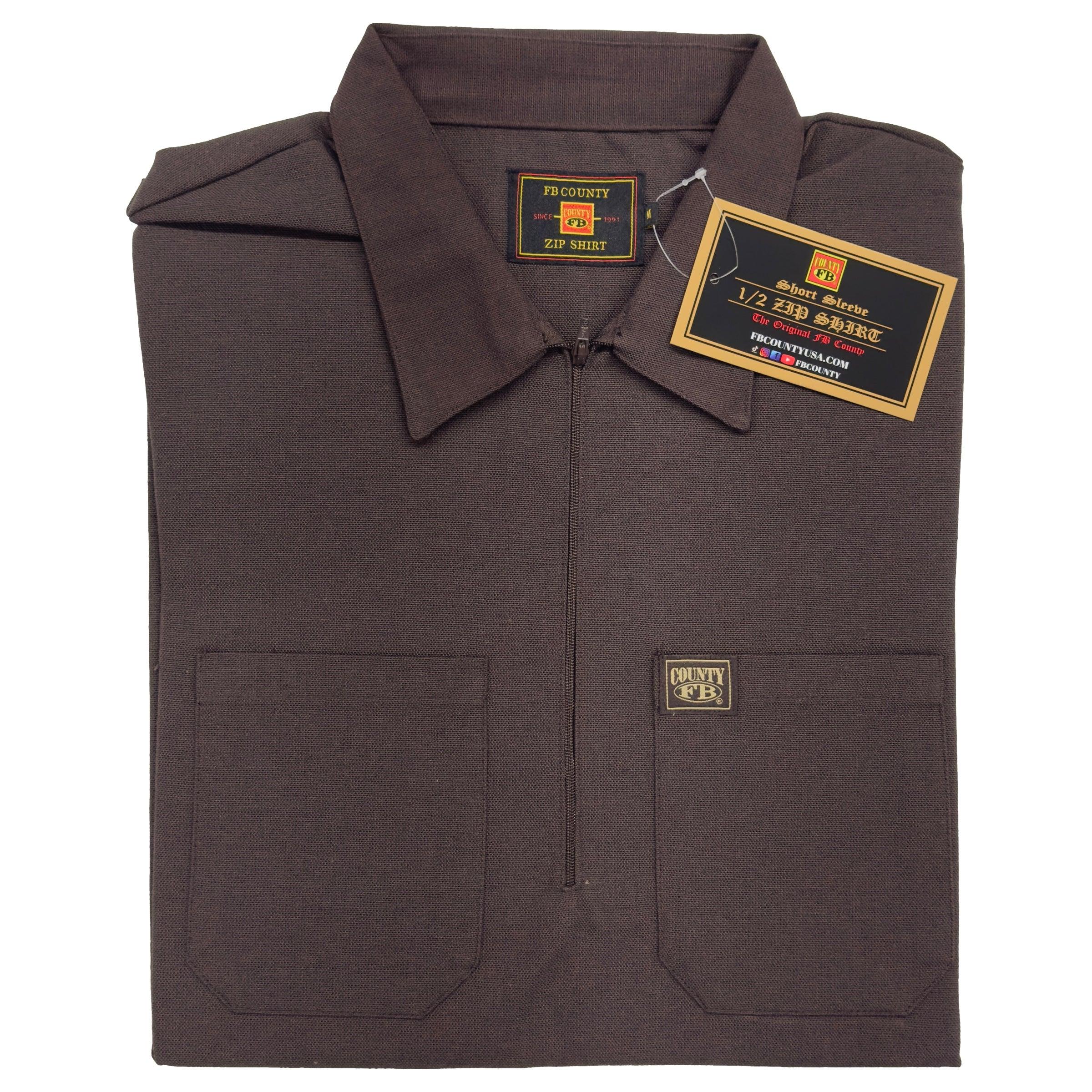 FB County Short Sleeve Zip Shirt - AI Fashion Mart