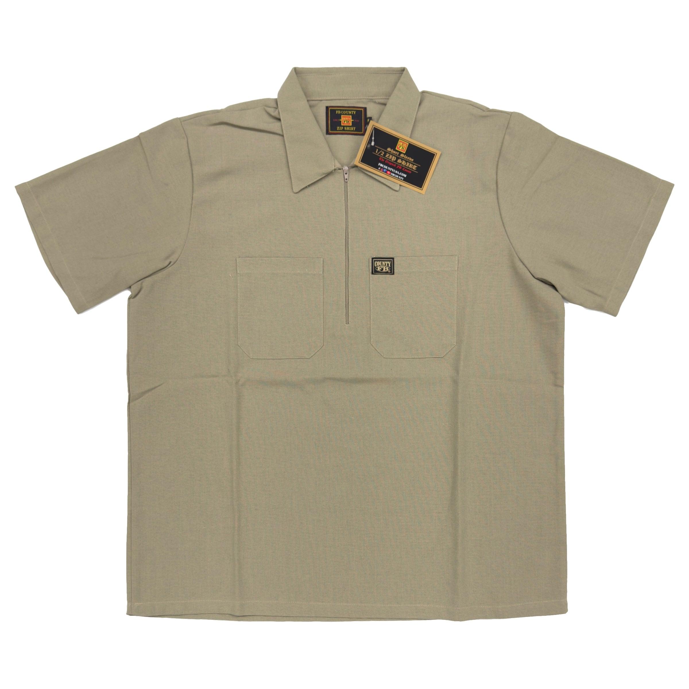 FB County Short Sleeve Zip Shirt - AI Fashion Mart