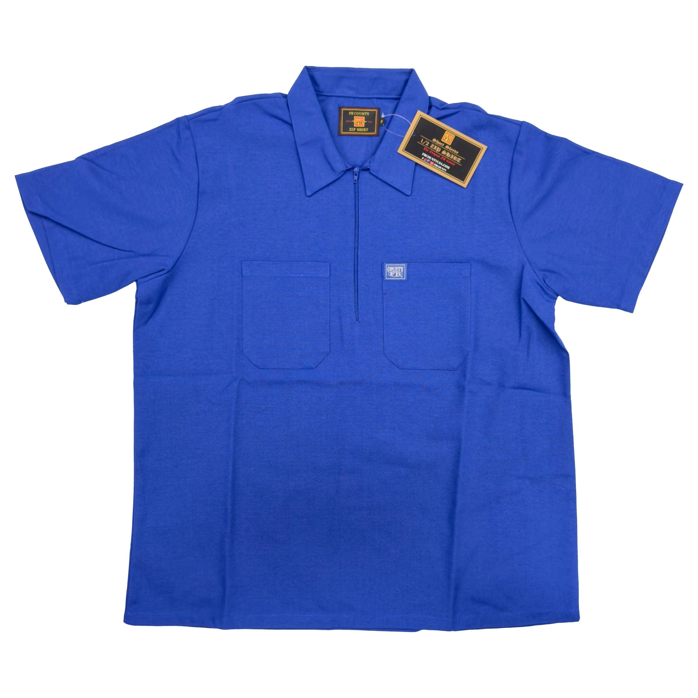 FB County Short Sleeve Zip Shirt - AI Fashion Mart