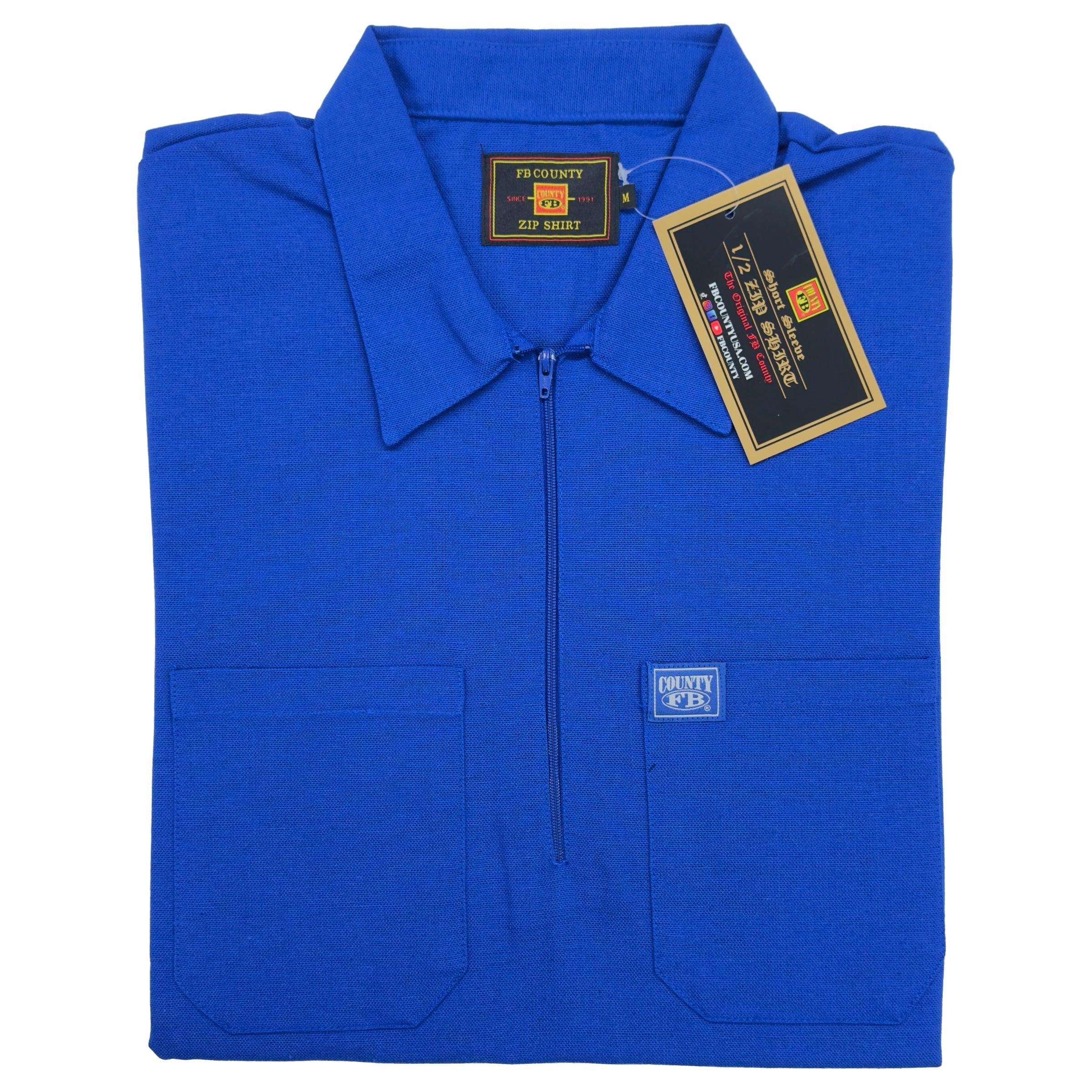 FB County Short Sleeve Zip Shirt - AI Fashion Mart