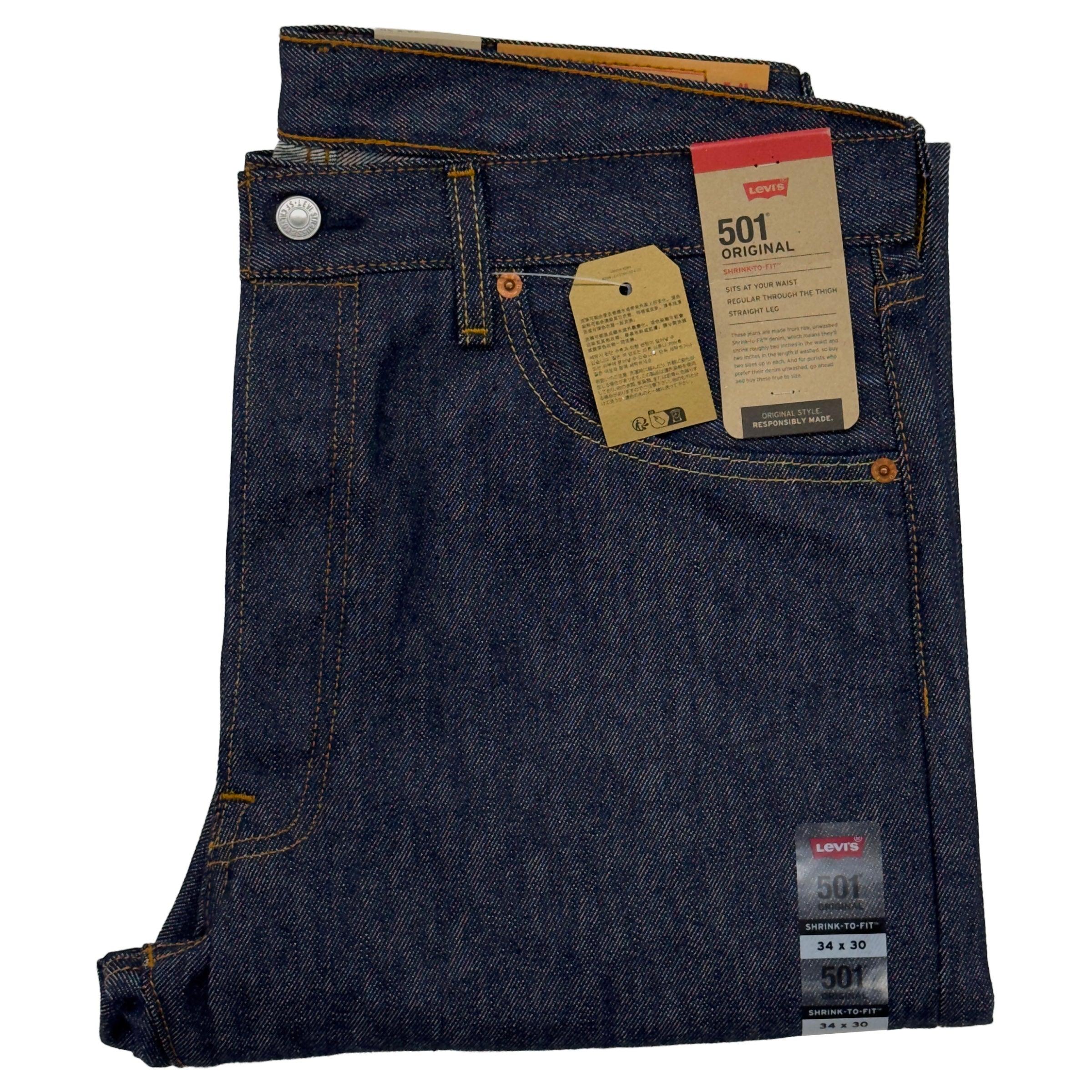 Levi's Men's 501 Original Shrink-to-Fit Non-Stretch Jeans