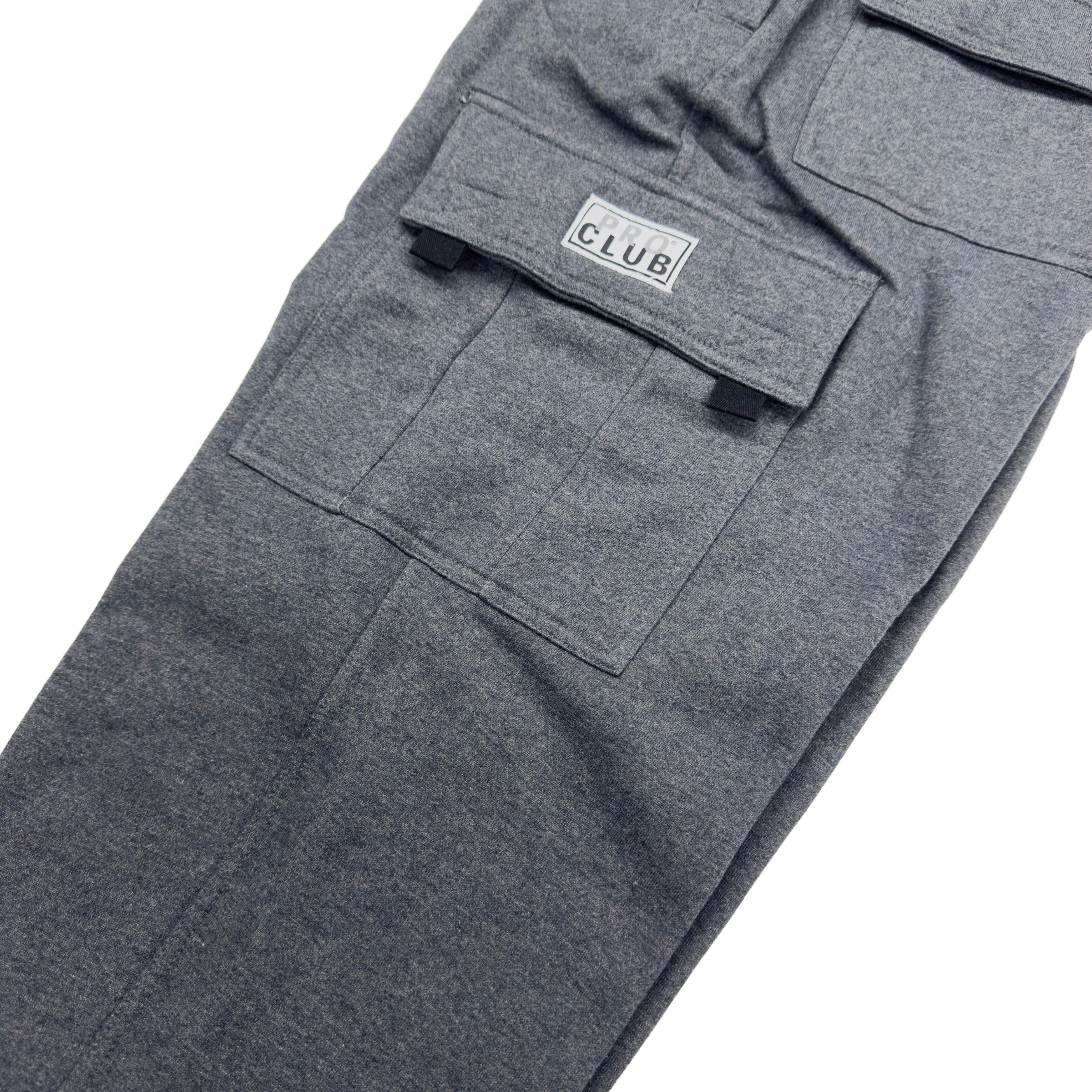 Pro Club selling Men's Heavyweight Fleece Cargo Sweatpants Charcoal; Small