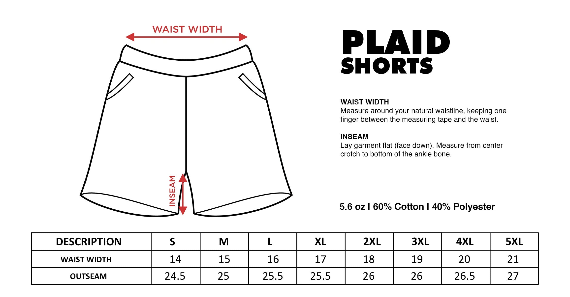 Shaka Wear Plaid Shorts